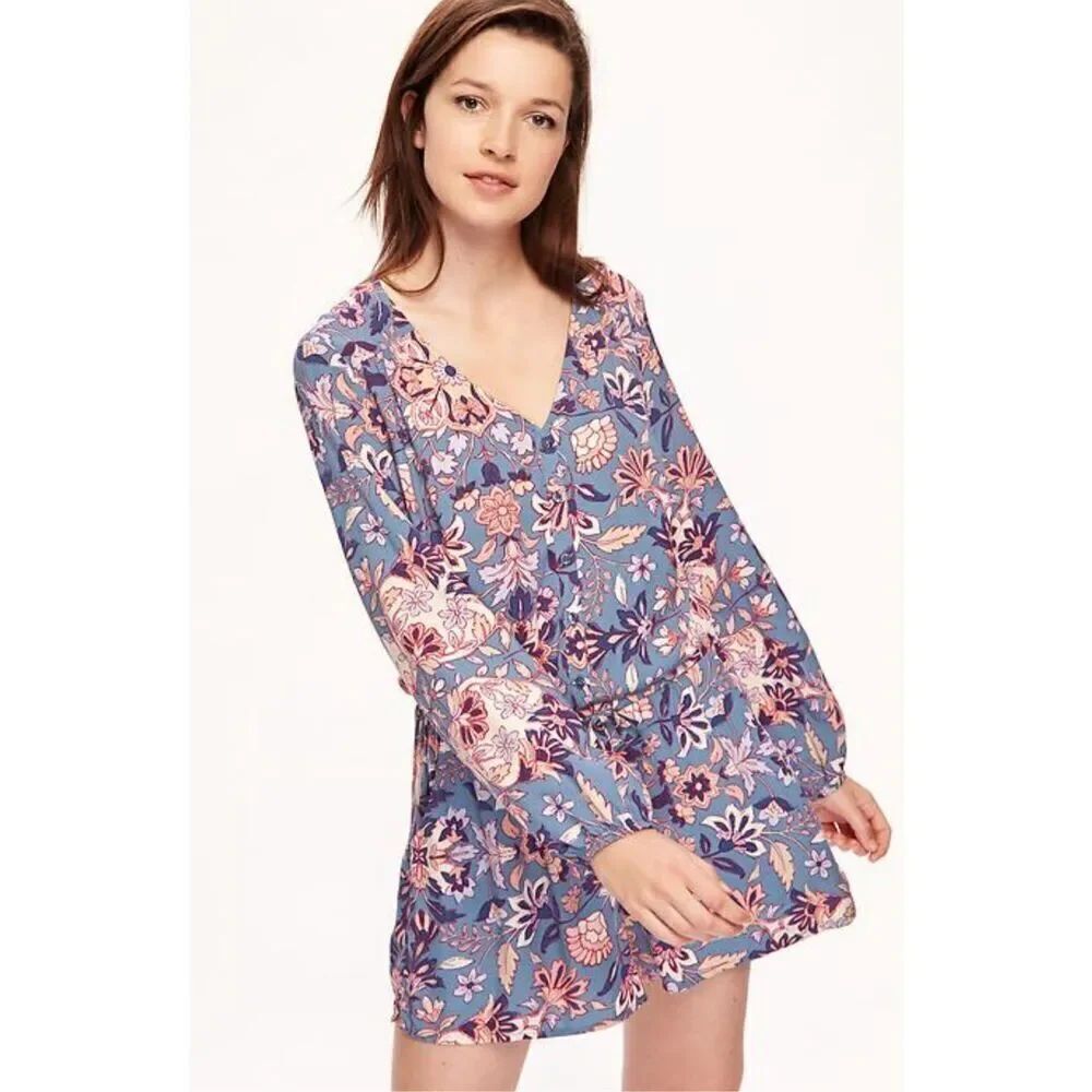 OLD NAVY Floral Boho Western Long Sleeve Romper Size L